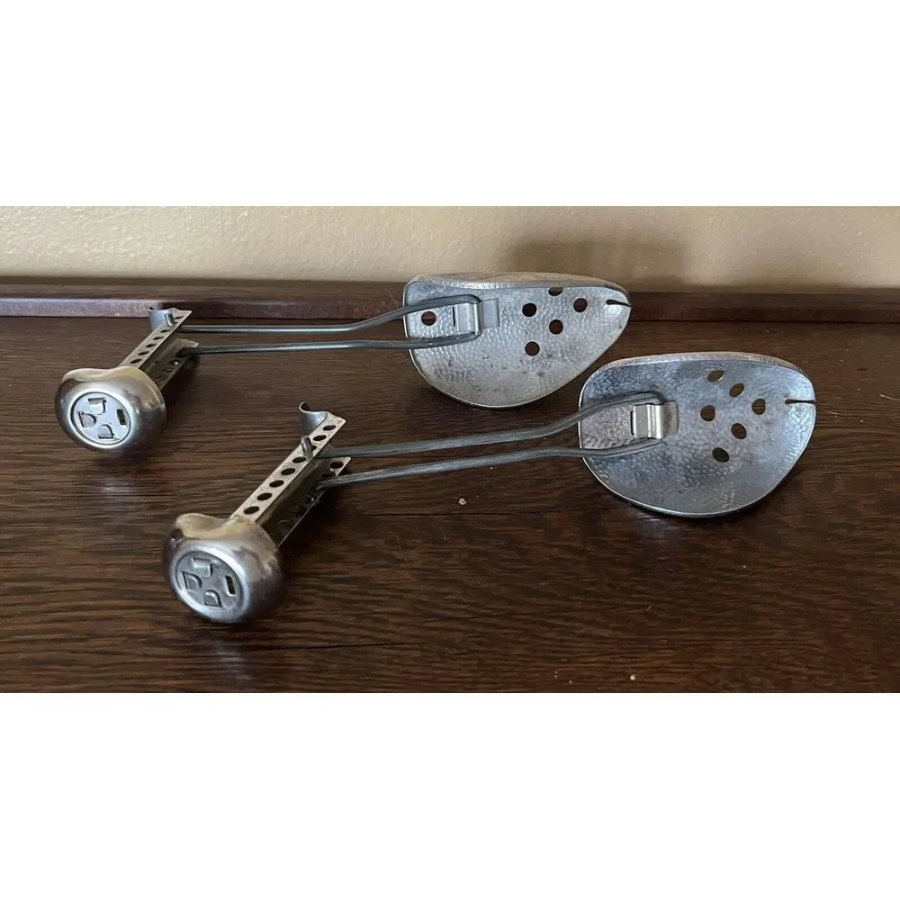 Vintage Hammered Metal‎ Adjustable Shoe Tree Stretcher Shaper Keeper Insert Set